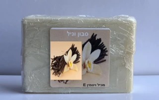 סבון טבעי מוצק וניל 90גרם